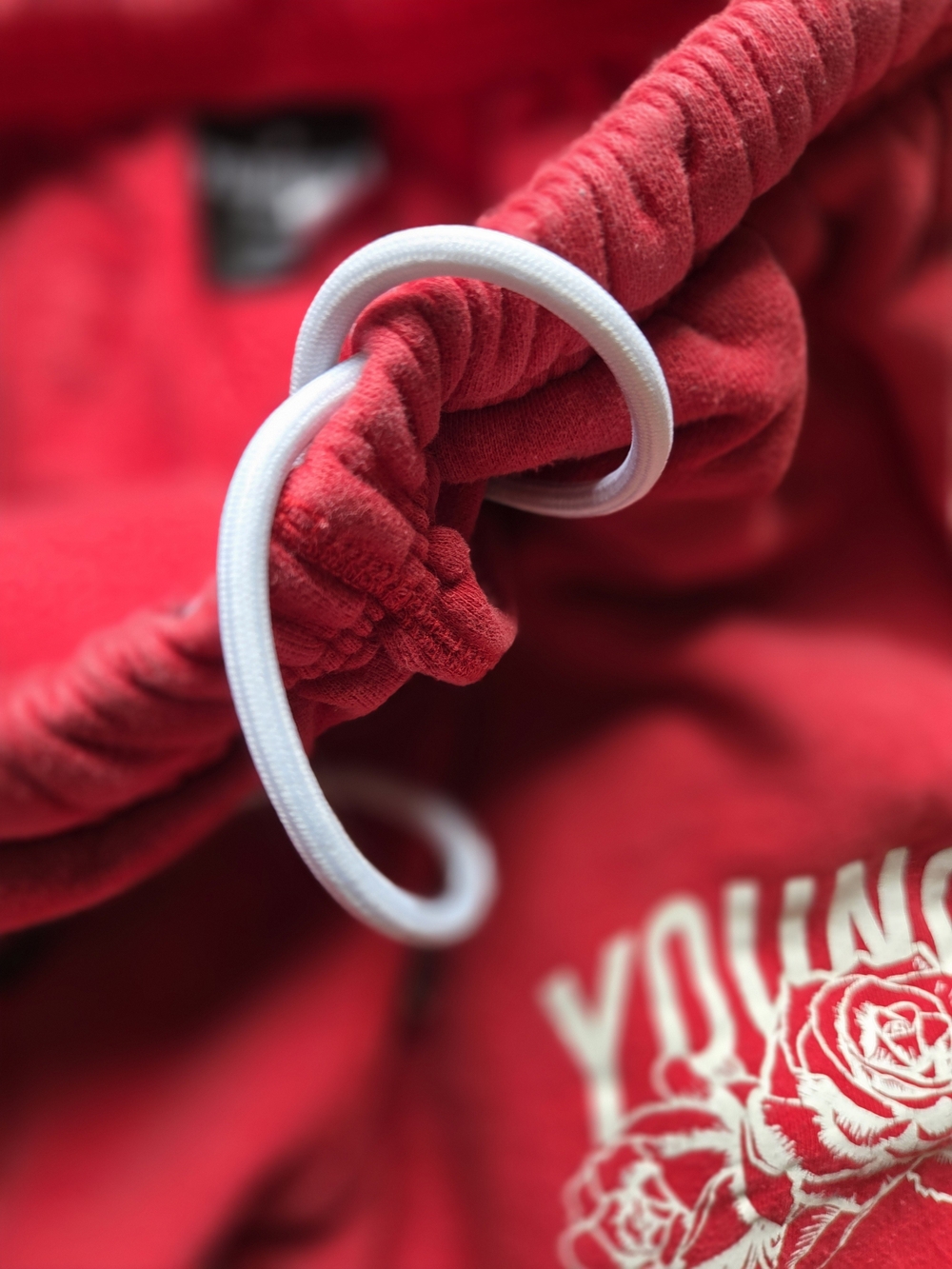 YoungLA Red Sweatpant Joggers with White Graphic - Picture 3 of 8